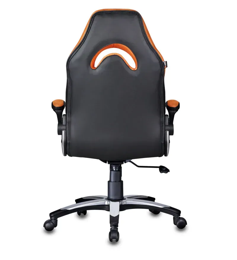 Elegant Leatherette Gaming Chair in Orange Colour.jpg7.webp