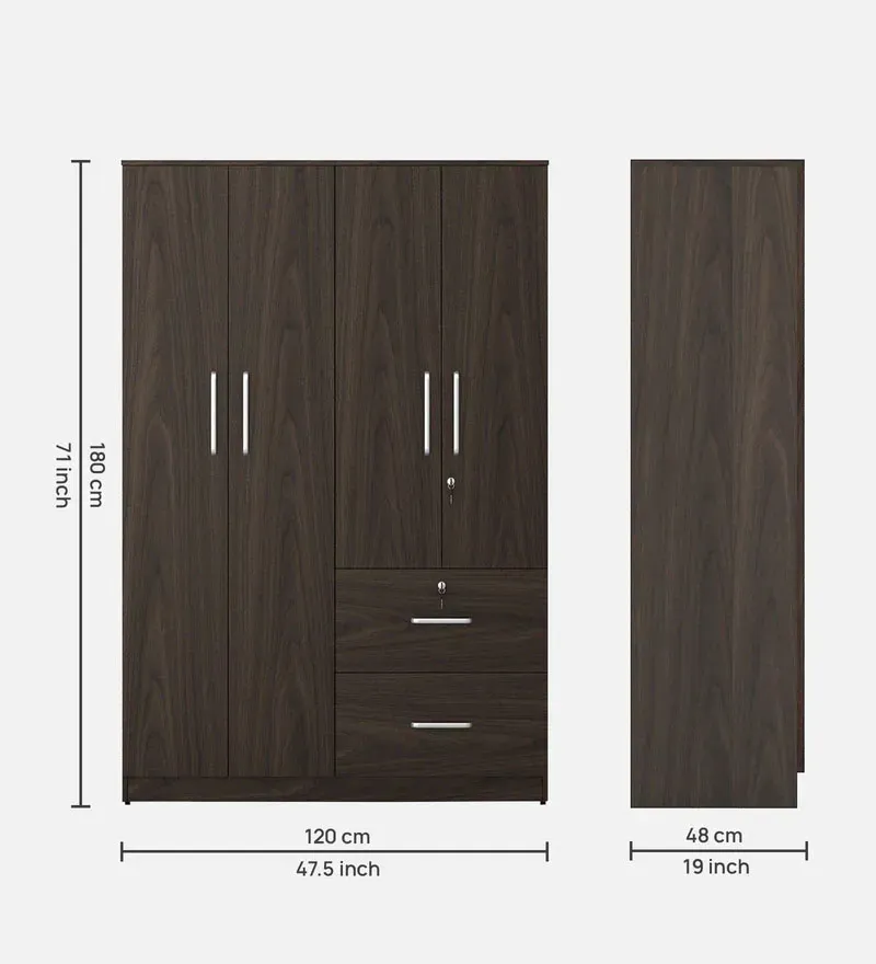 Emika 4 Door Wardrobe in Urban Walnut Finish.jpg1.webp