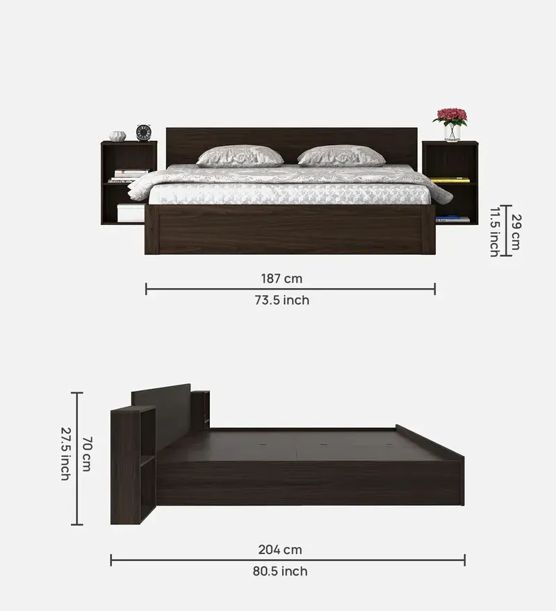 Emika King Size Bed in Walnut Finish with Box Storage + Two Bedside Tables.jpg1.webp