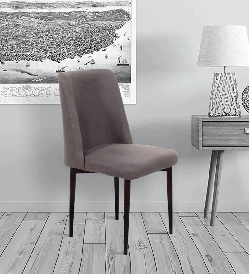 Emil Fabric Dining Chair In Grey Colour.webp