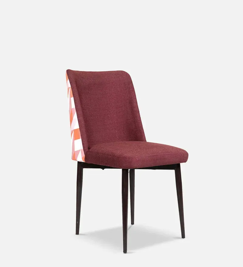 Emil Fabric Dining Chair In Maroon Colour.jpg1.webp