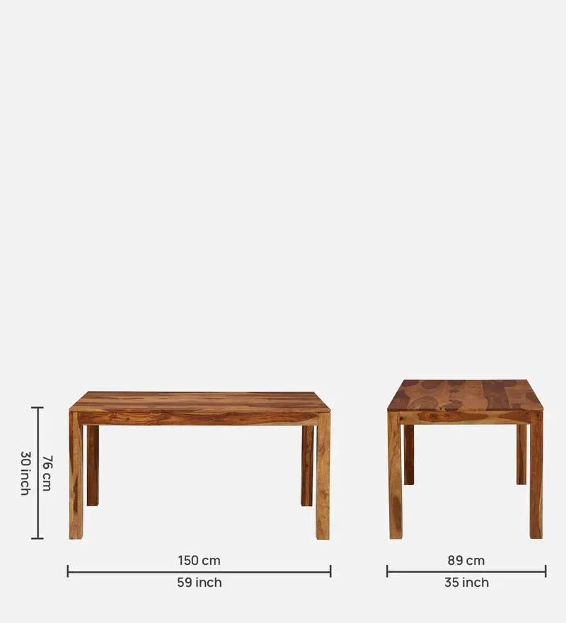 Enkel Sheesham Wood 6 Seater Dining Set In Rustic Teak Finish.jpg1.webp