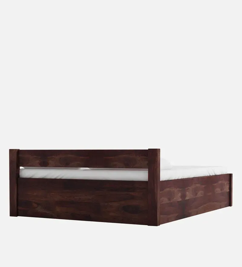 Enkel Sheesham Wood King Size Bed In Provincial Teak Finish With Box Storage.jpg5.webp