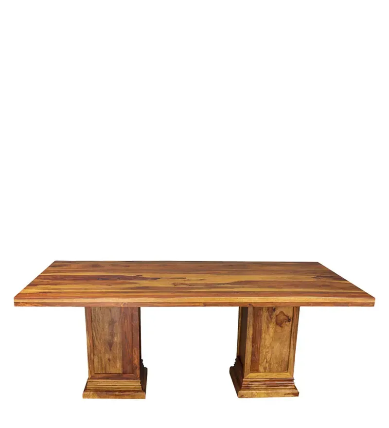 Enrico Sheesham Wood 6 Seater Dining Set in Teak Finish.jpg7.webp