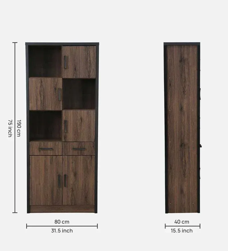 Etsu Book Case in Brown Oak Finish.jpg1.webp