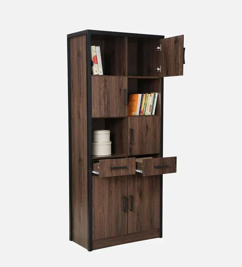 Etsu Book Case in Brown Oak Finish.jpg4.webp