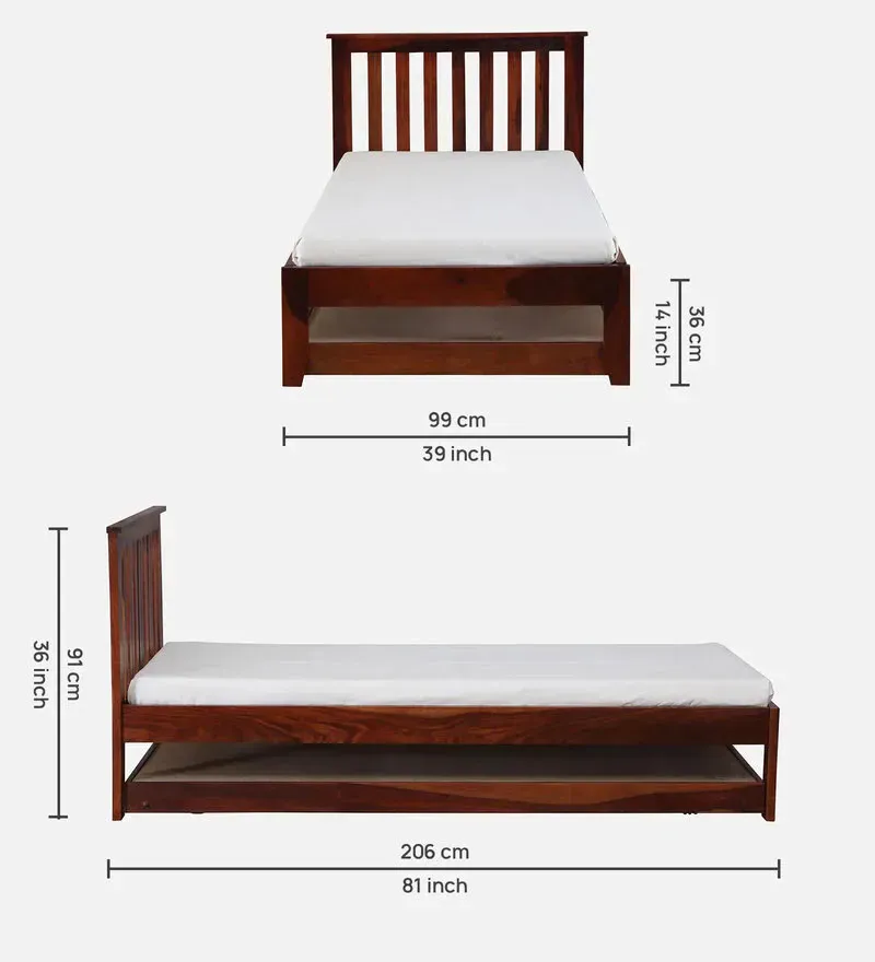 Eva Sheesham Wood Single Bed In Honey Oak Finish With Trundle.jpg1.webp