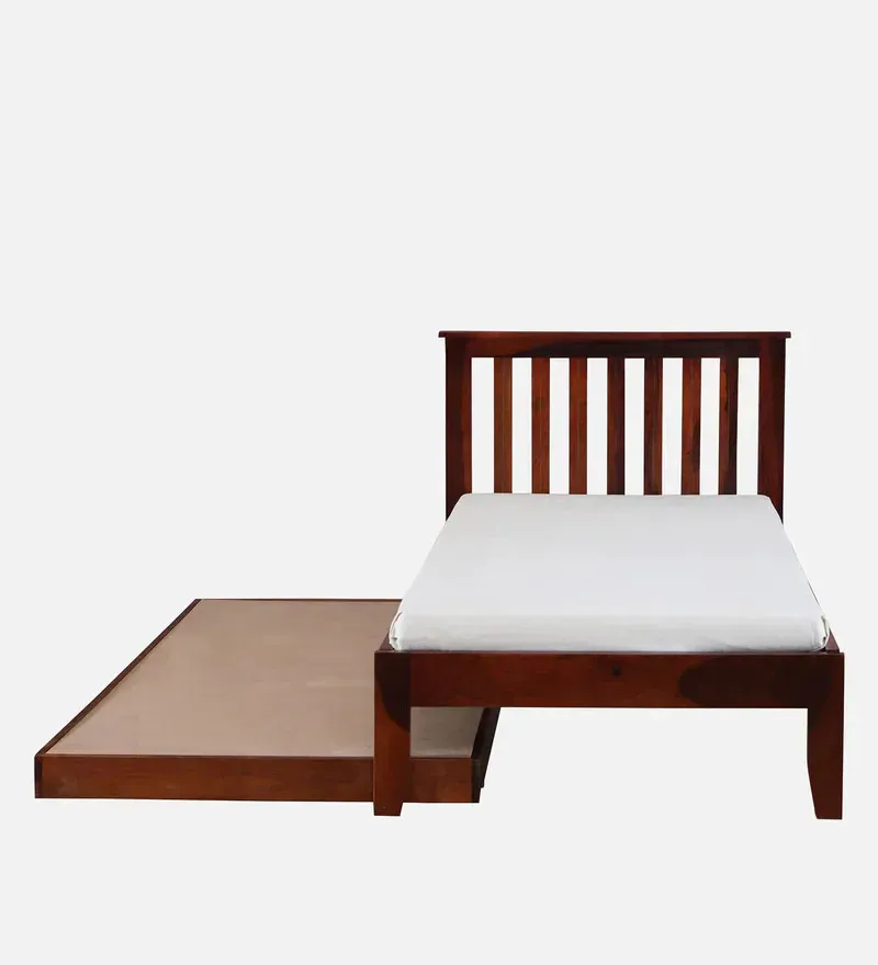 Eva Sheesham Wood Single Bed In Honey Oak Finish With Trundle.jpg9.webp