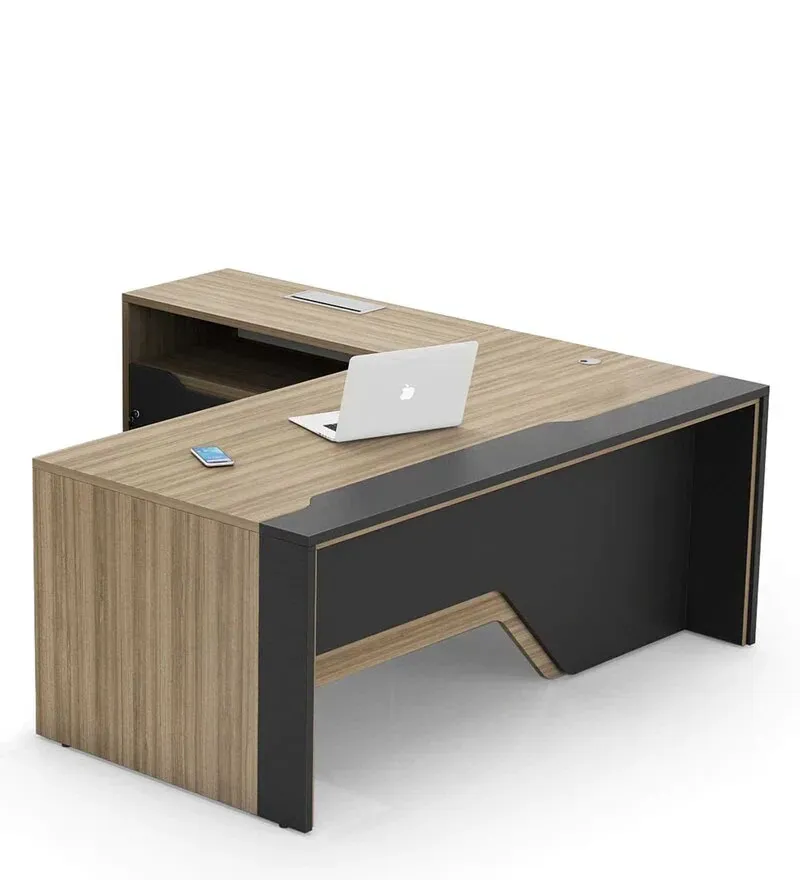 Executive Desk in Classic Cherry And Slate Grey Finish with Left Storage.jpg4.webp