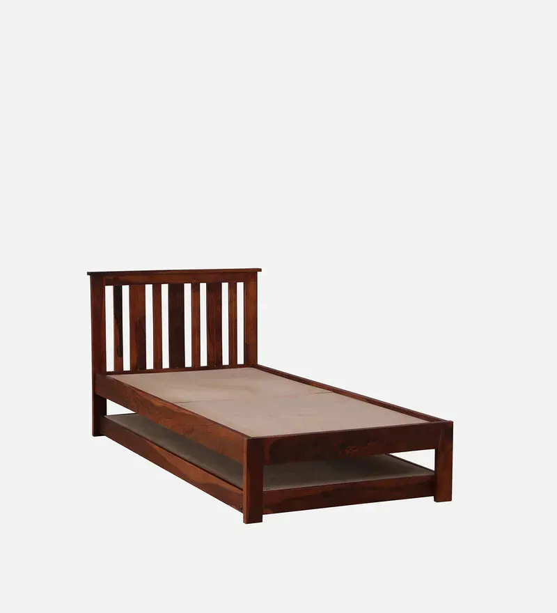 Freya Sheesham Wood Single Bed In Honey Oak Finish With Trundle.jpg7.webp