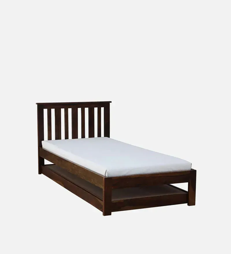 Freya Sheesham Wood Single Bed In Provincial Teak Finish With Trundle.jpg2.webp