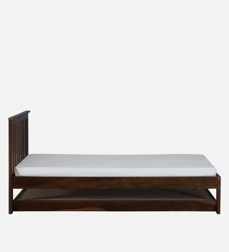 Freya Sheesham Wood Single Bed In Provincial Teak Finish With Trundle.jpg4.webp