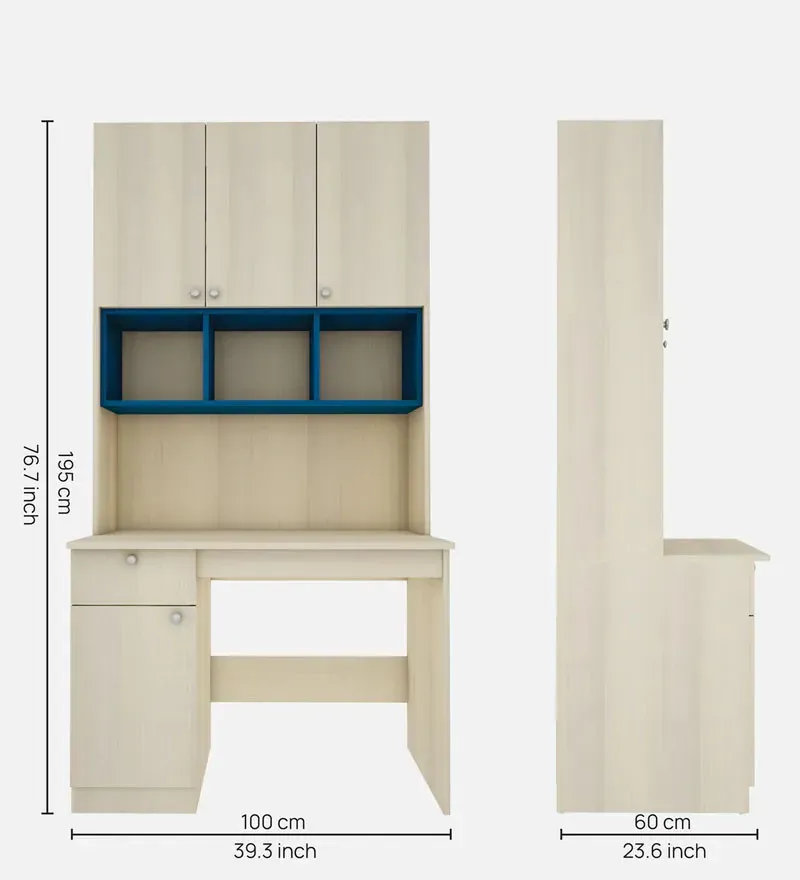 Fusion Hutch Cabinet In Beige Teak & Blue Colour.jpg1.webp