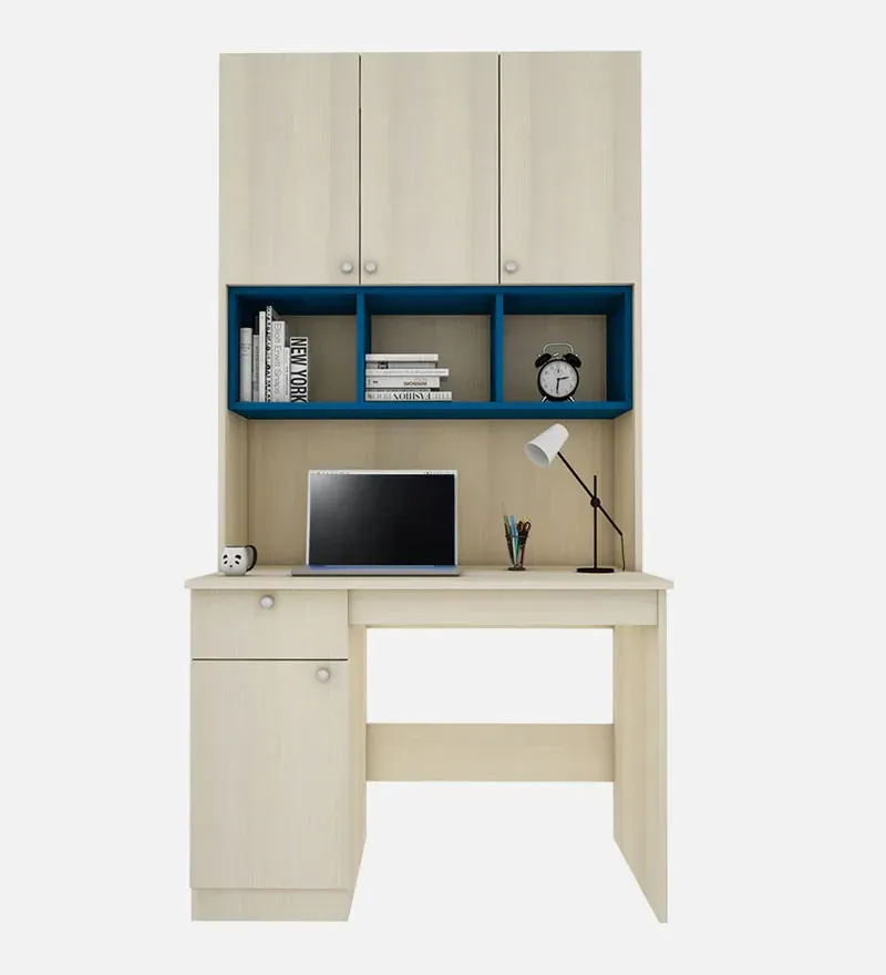 Fusion Hutch Cabinet In Beige Teak & Blue Colour.jpg6.webp