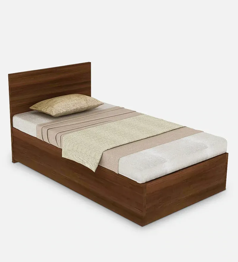 Galux Single Bed In Walnut Brown Natural Finish.webp
