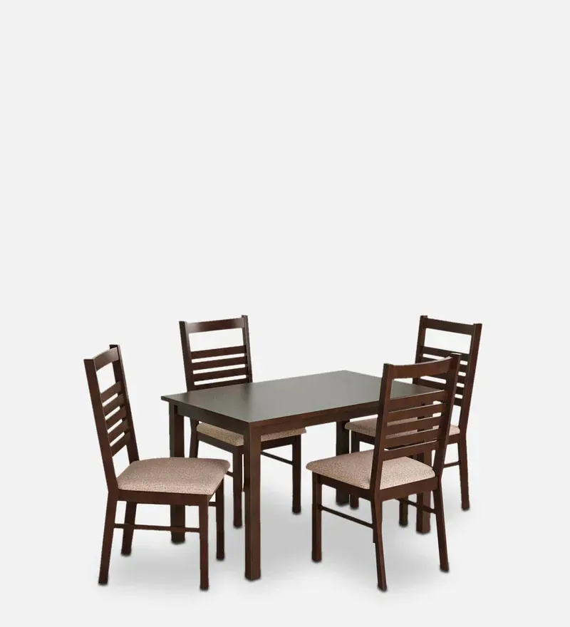 Gem 4 Seater Dining Set in Cappucino Finish.webp
