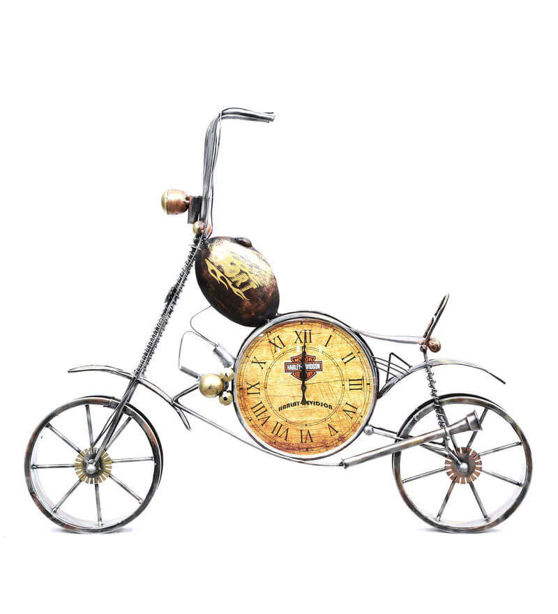 Gold Metal Antique Wall Clock by Malik Design3.jpg