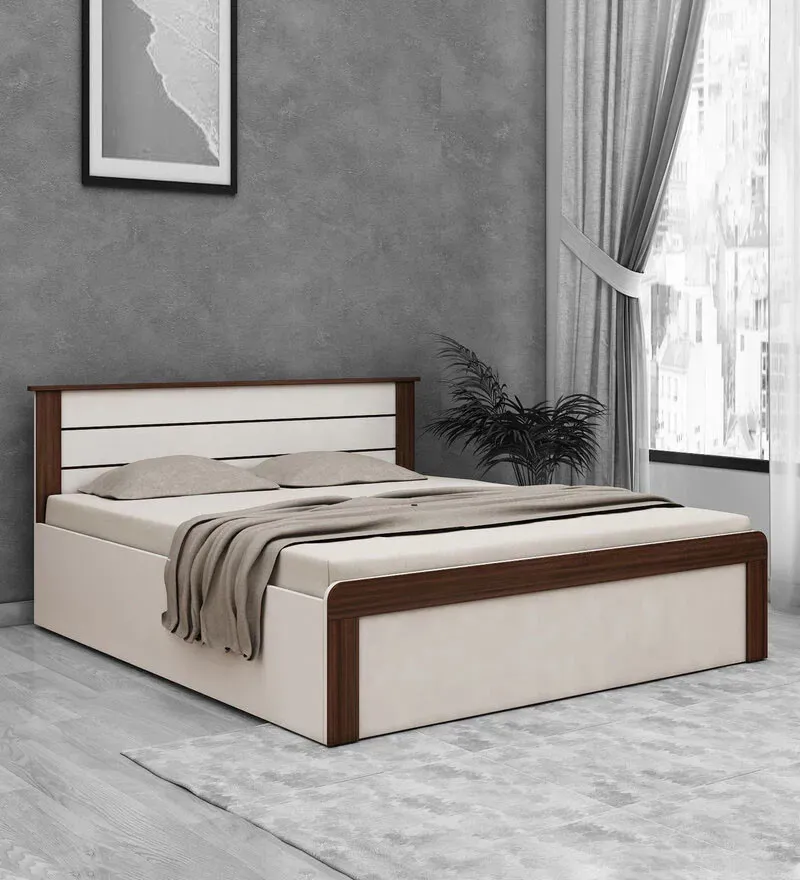 Grace King Size Bed in Mist White Finish with Box Storage.webp