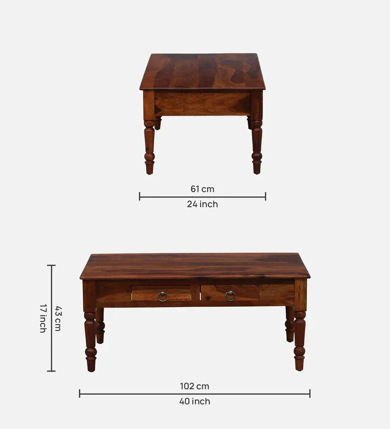 Harleston Sheesham Wood Coffee Table In Honey Oak Finish With Drawers.jpg1.webp
