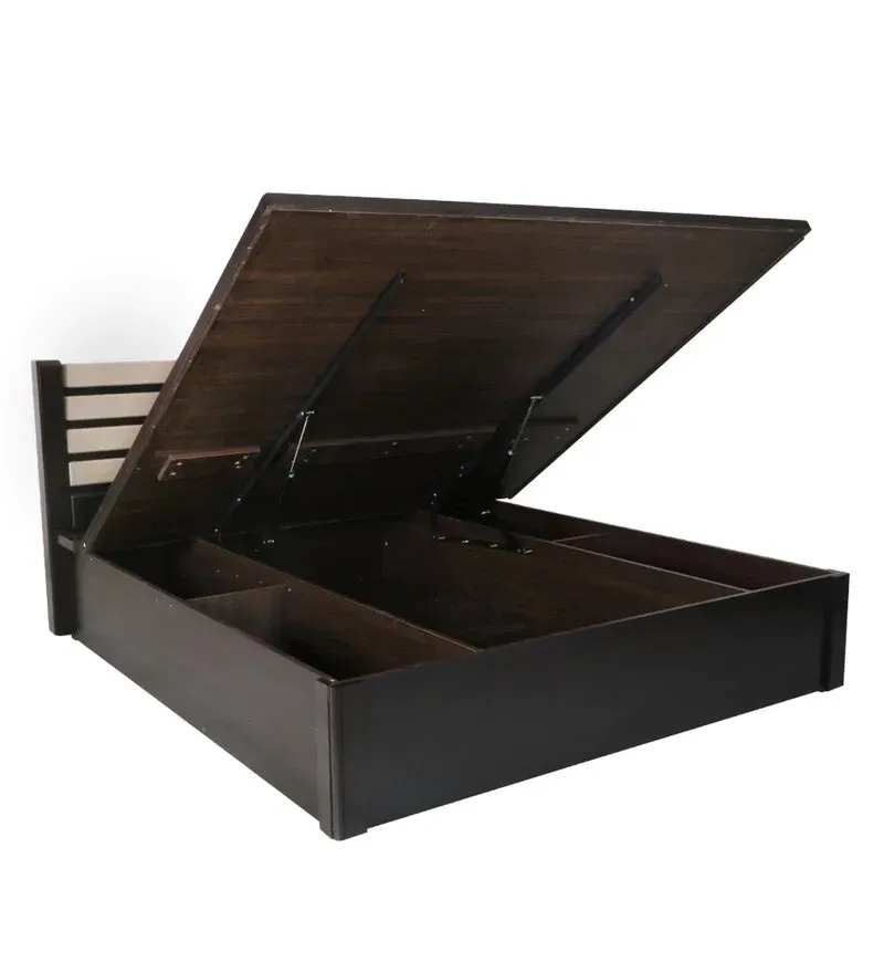 Harvey King Size Bed in Walnut Finish with Hydraulic Storage.jpg5.webp
