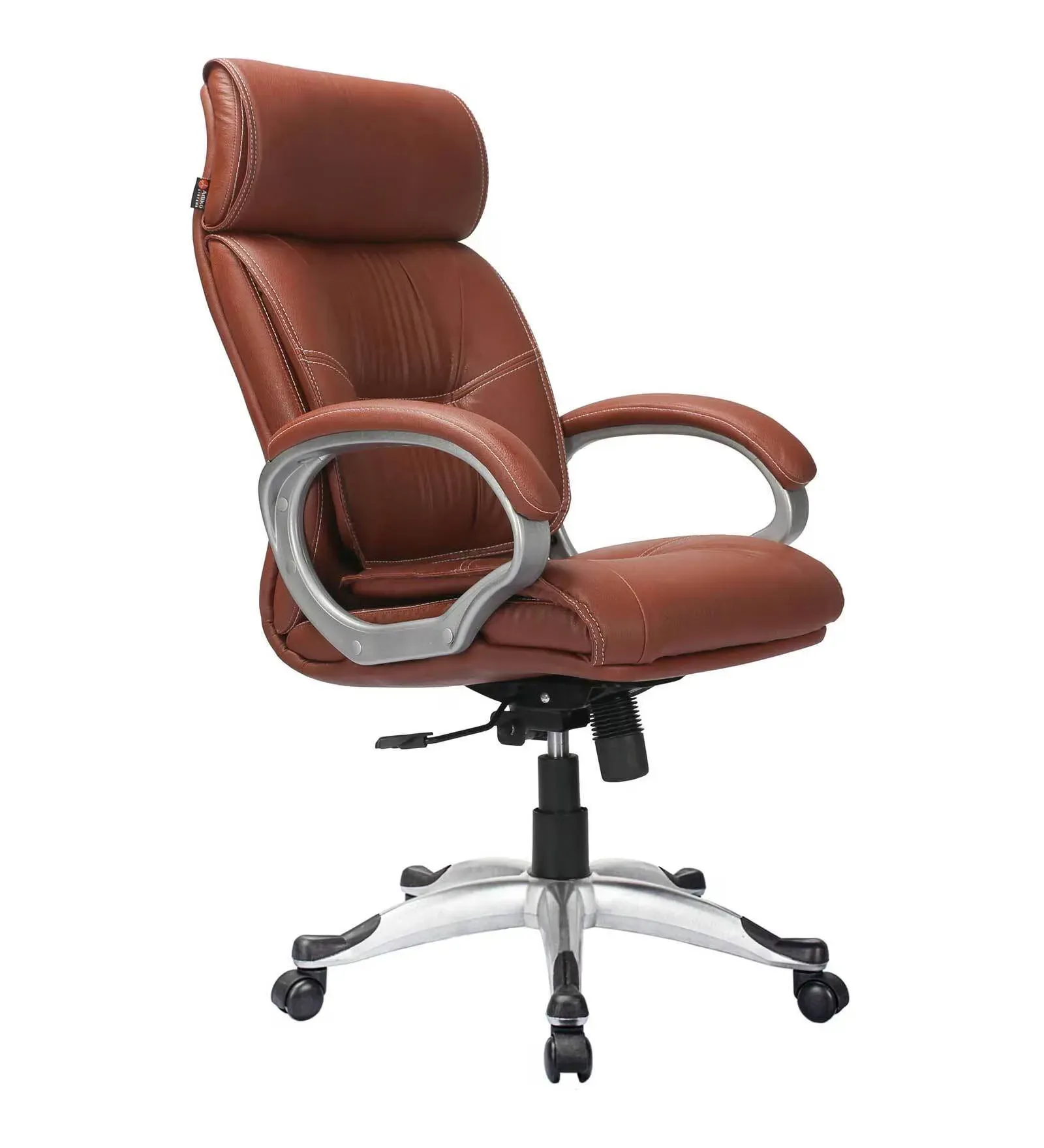 High Leatherette Executive Chair in Tan Brown Colour5.webp