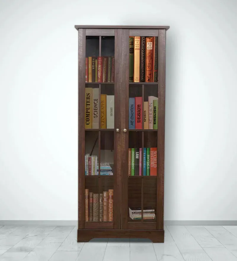Holly Book Case in Walnut Finish.webp