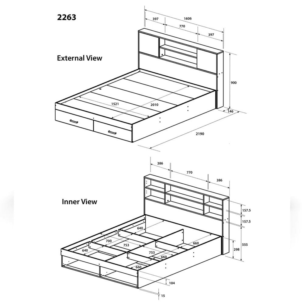 Hoshi Queen Size Bed With Drawer Storage In Wenge Finish.jpg10.jpg