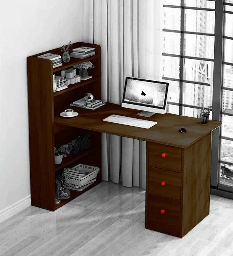 Hutch Desk in Brown Finish.webp