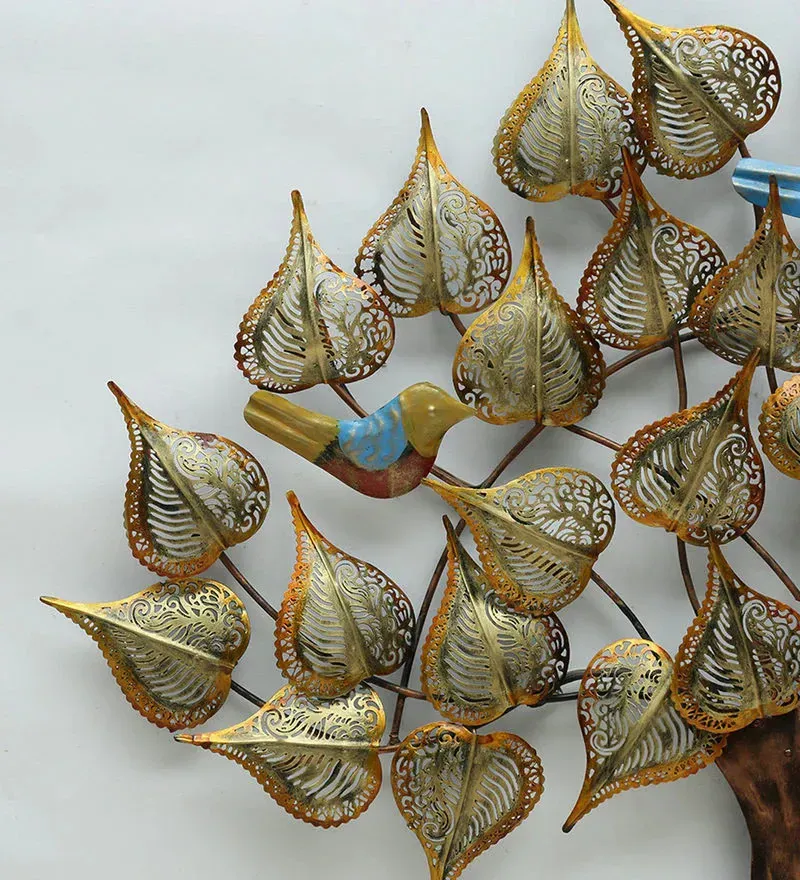 Iron Decorative Tree Wall Art With LED In Brown.jpg6.webp