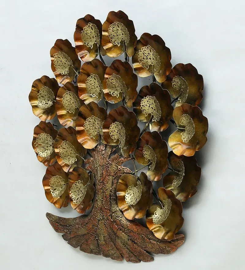 Iron Decorative Tree Wall Art With LED In Gold.jpg5.webp