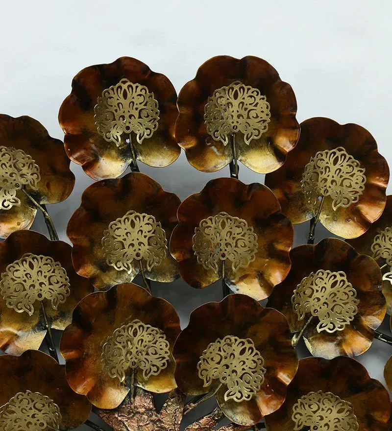 Iron Decorative Tree Wall Art With LED In Gold.jpg6.webp