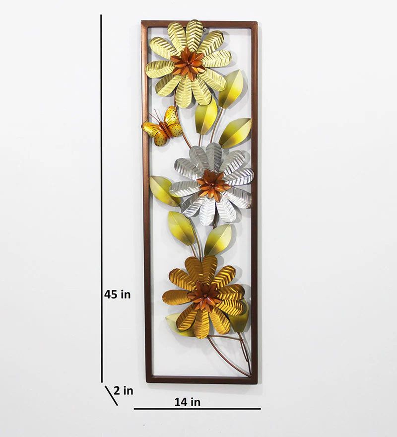 Iron Framed Leaf Wall Art In Gold.jpg1.jpg