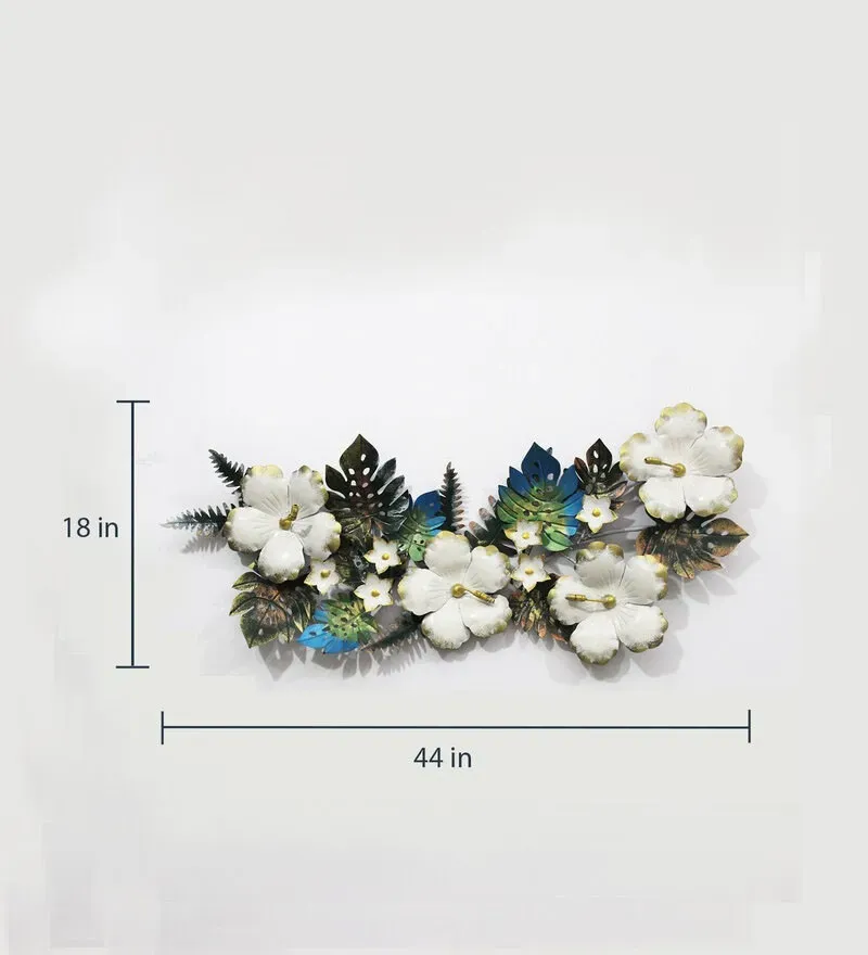 Iron Leaf Wall Art In White.jpg3.webp