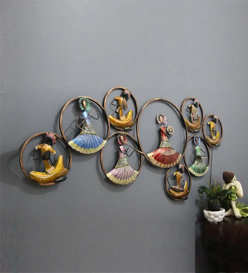 Iron Musician Wall Art With Led In Multicolour.jpg1.webp