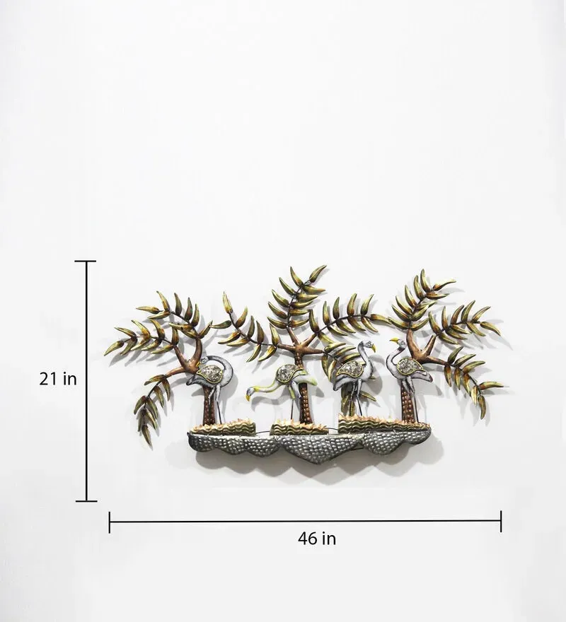 Iron Swan Wall Art With Led In Brown.jpg3.webp