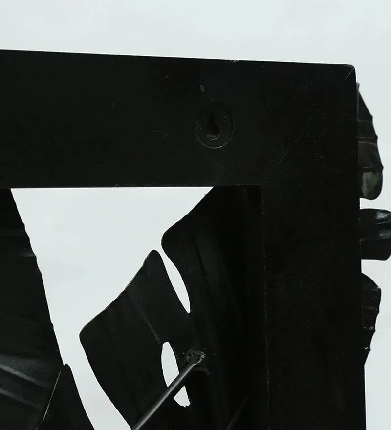 Iron and MDF Wood Framed Leaf Wall Art In Gold.jpg8.webp