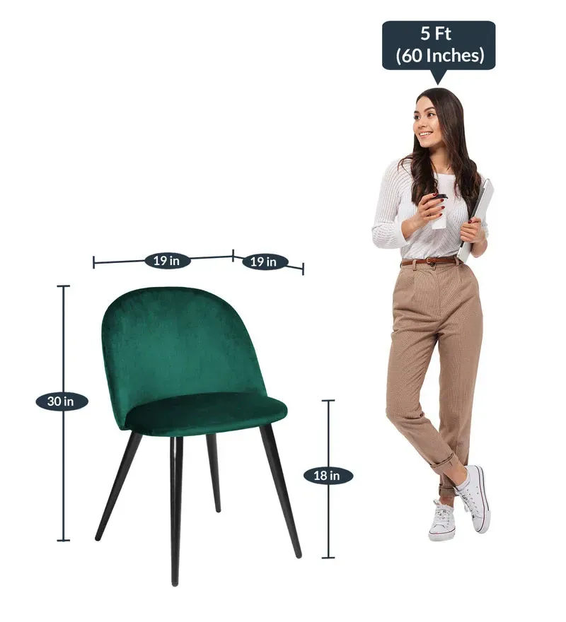 Jasper Fabric Dining Chair In Dark Green Colour.jpg2.webp