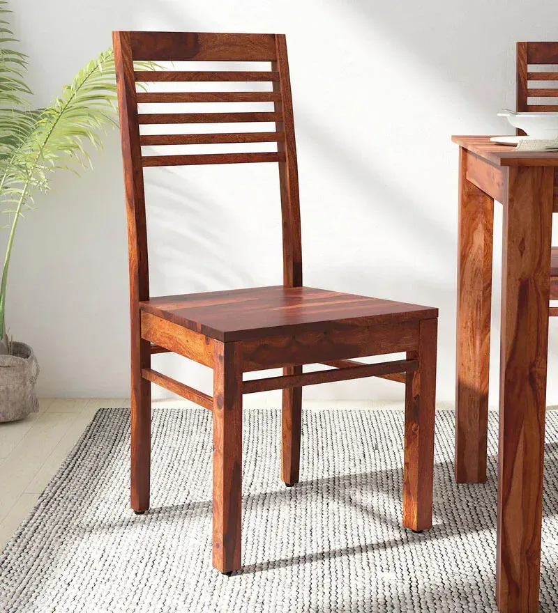 Jelks Sheesham Wood Dining Chair in Honey Oak Finish (Set Of 2 ).webp