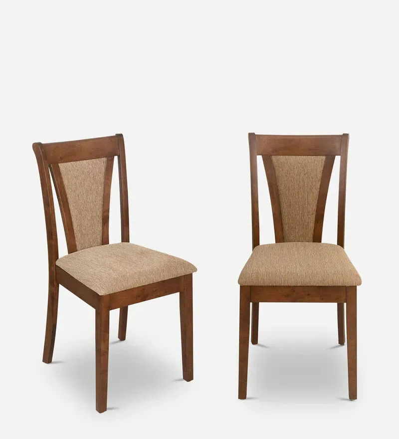 Jewel Solid Wood Dining Chair In Walnut Colour (Set Of 2).webp