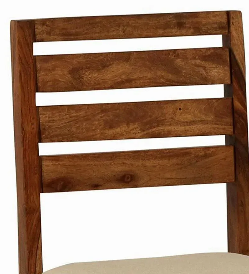 Kentan Sheesham Wood 4 Seater Dining Set In Rustic Teak Finish With Cushioned Bench.jpg13.webp