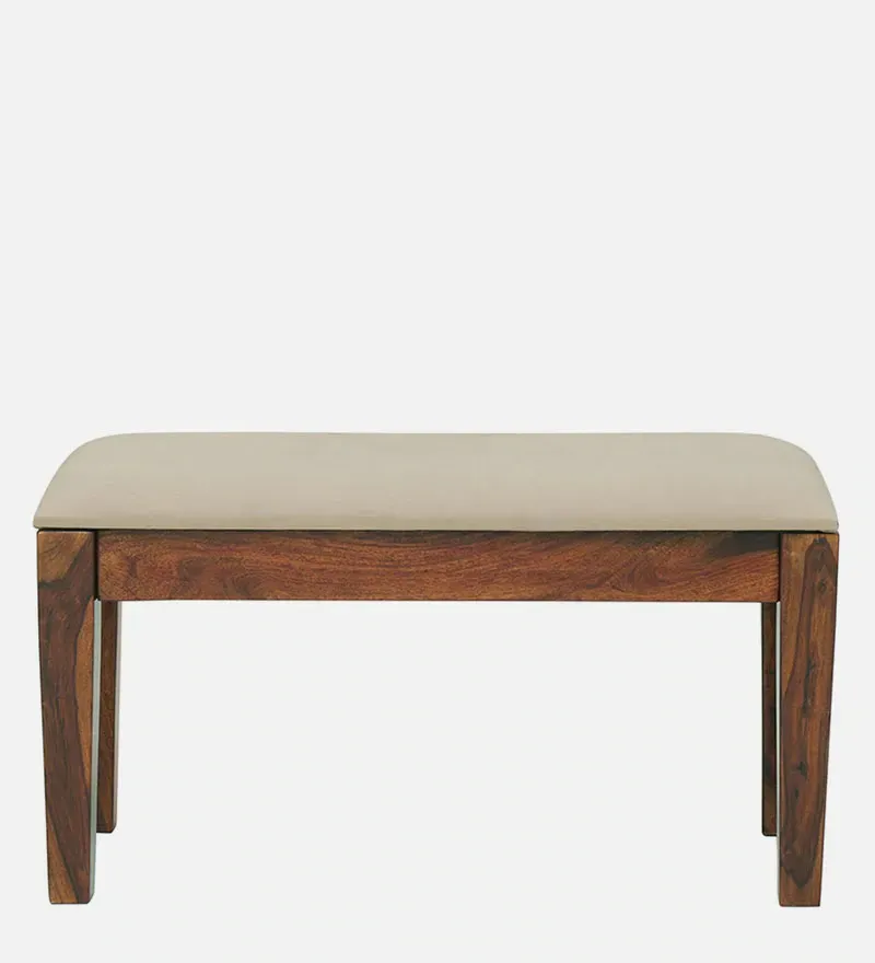 Kentan Sheesham Wood 4 Seater Dining Set In Rustic Teak Finish With Cushioned Bench.jpg15.webp