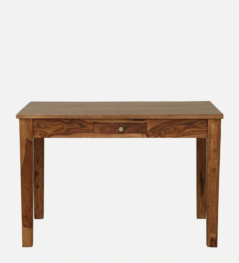 Kentan Sheesham Wood 4 Seater Dining Set In Rustic Teak Finish With Cushioned Bench.jpg5.webp