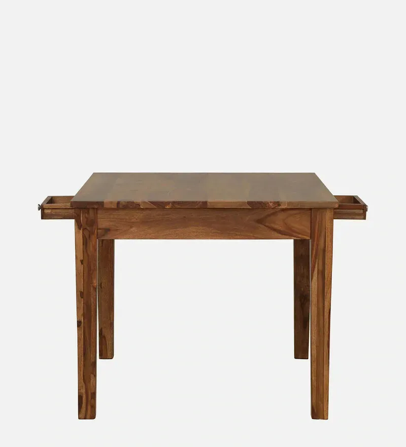 Kentan Sheesham Wood 4 Seater Dining Set In Rustic Teak Finish with Drawer.jpg7.webp