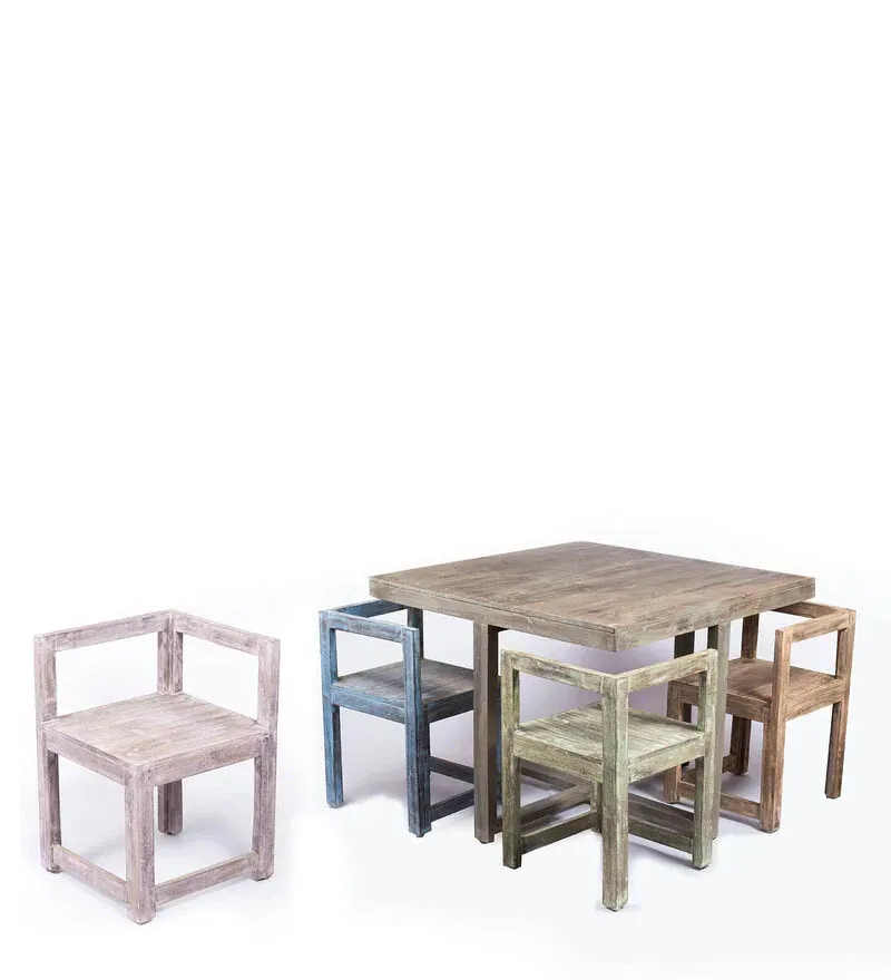 Kingston Sheesham Wood 4 Seater Dining Set in Antique Multicolour.jpg6.webp