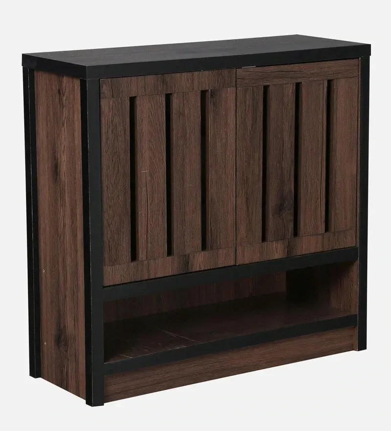 Kisho 2 Door Shoe Cabinet in Brown Oak Finish.jpg2.webp