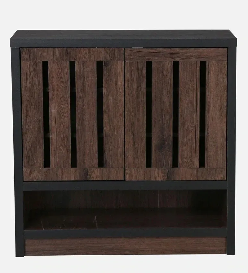 Kisho 2 Door Shoe Cabinet in Brown Oak Finish.jpg3.webp