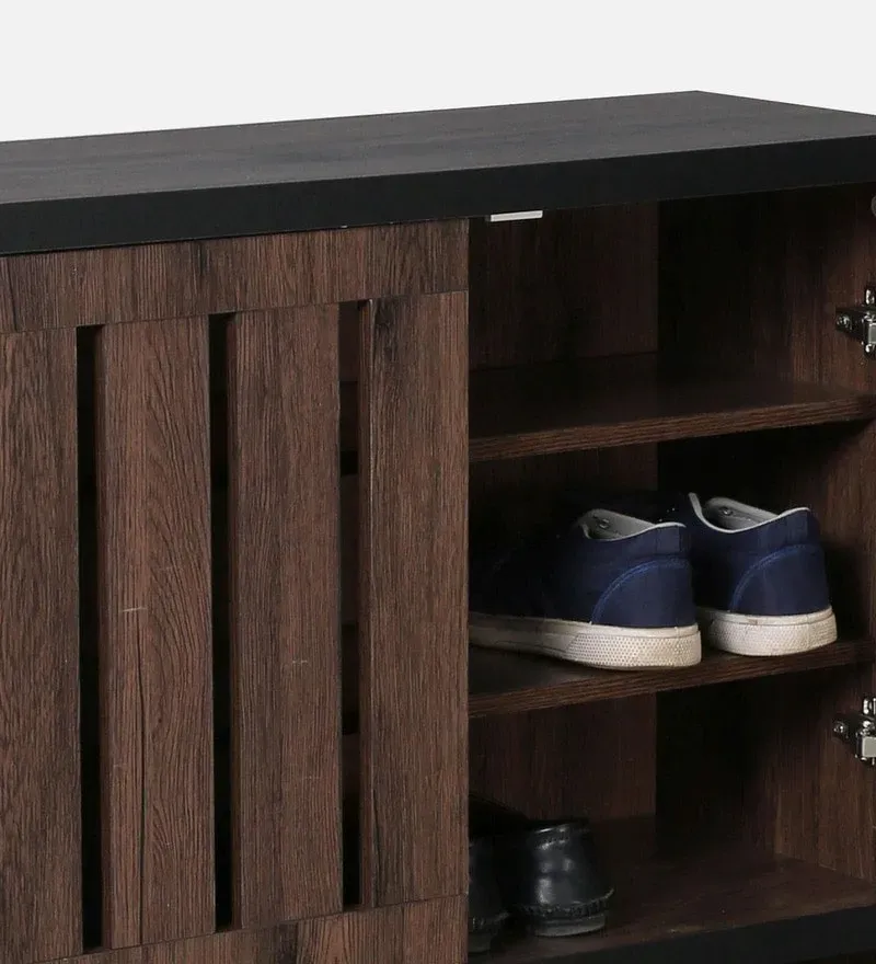 Kisho 2 Door Shoe Cabinet in Brown Oak Finish.jpg5.webp