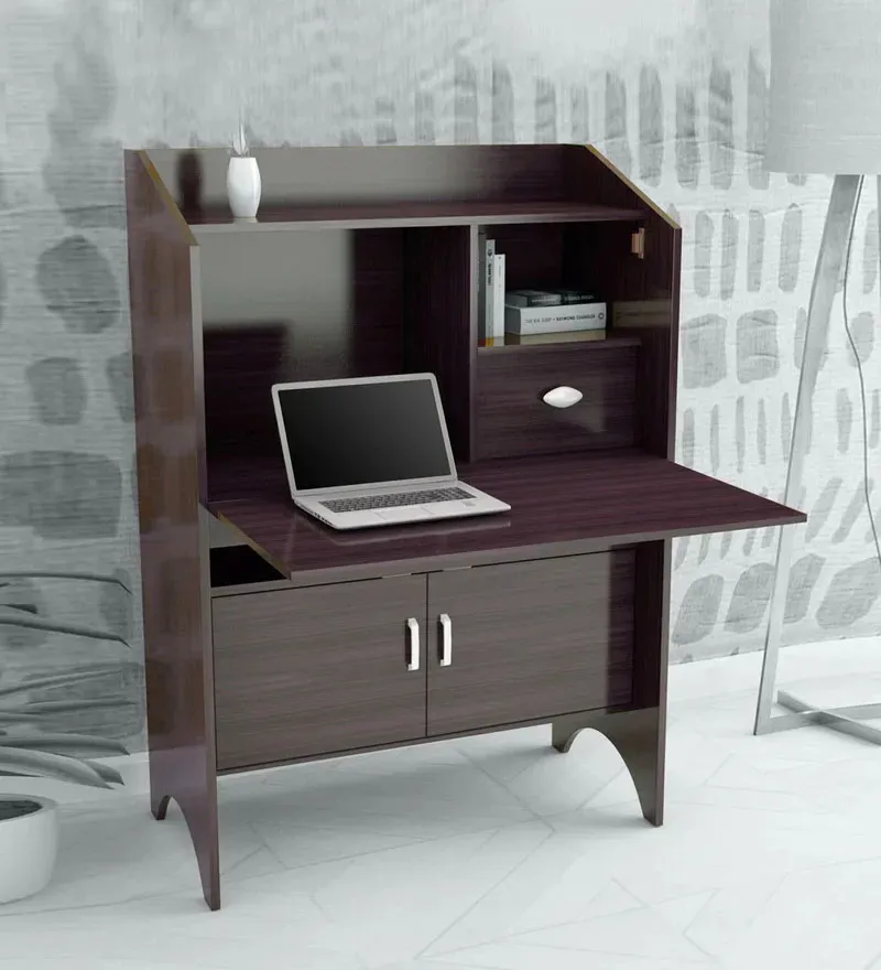 Kiyoko Hutch Desk in Walnut Finish.webp