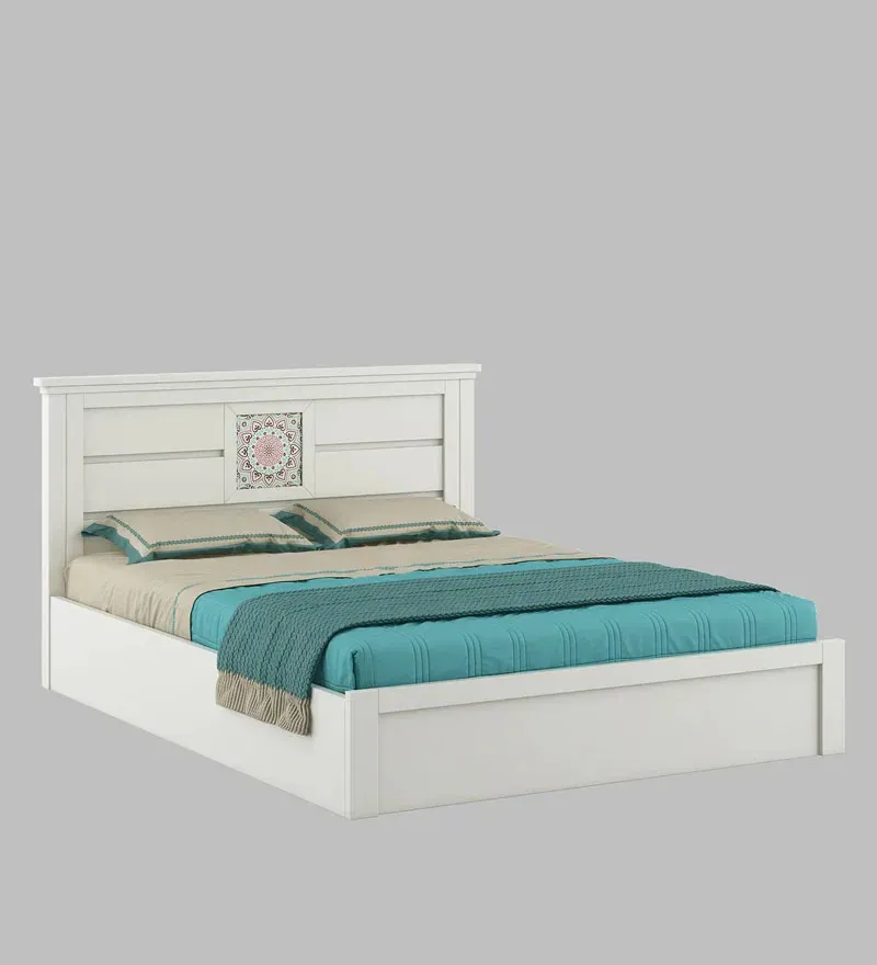 Kosmo Bryan King Size Bed in Kingston White Finish with Box Storage.jpg2.webp
