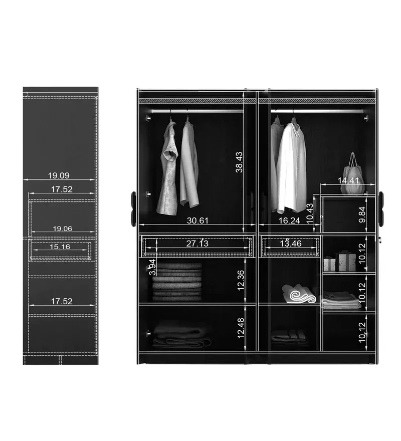 Kosmo Choco 4 Door Wardrobe in Vermont Finish.jpg3.webp